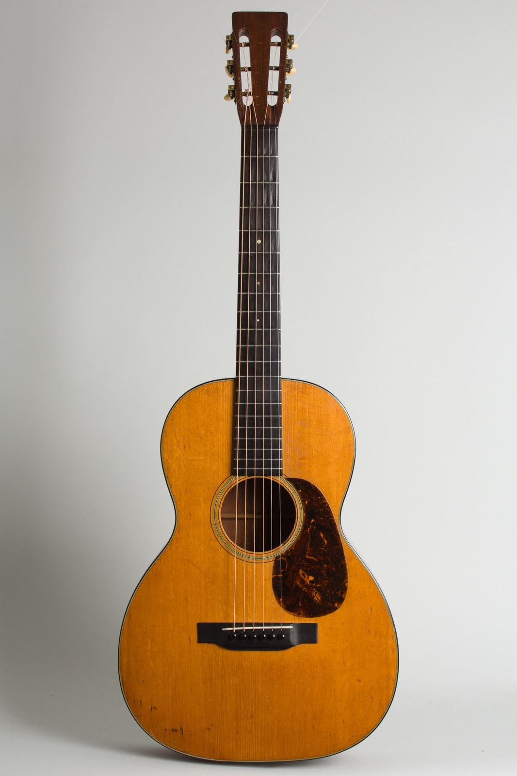 Vintage guitar photographed for provenance and ownership history documentation.