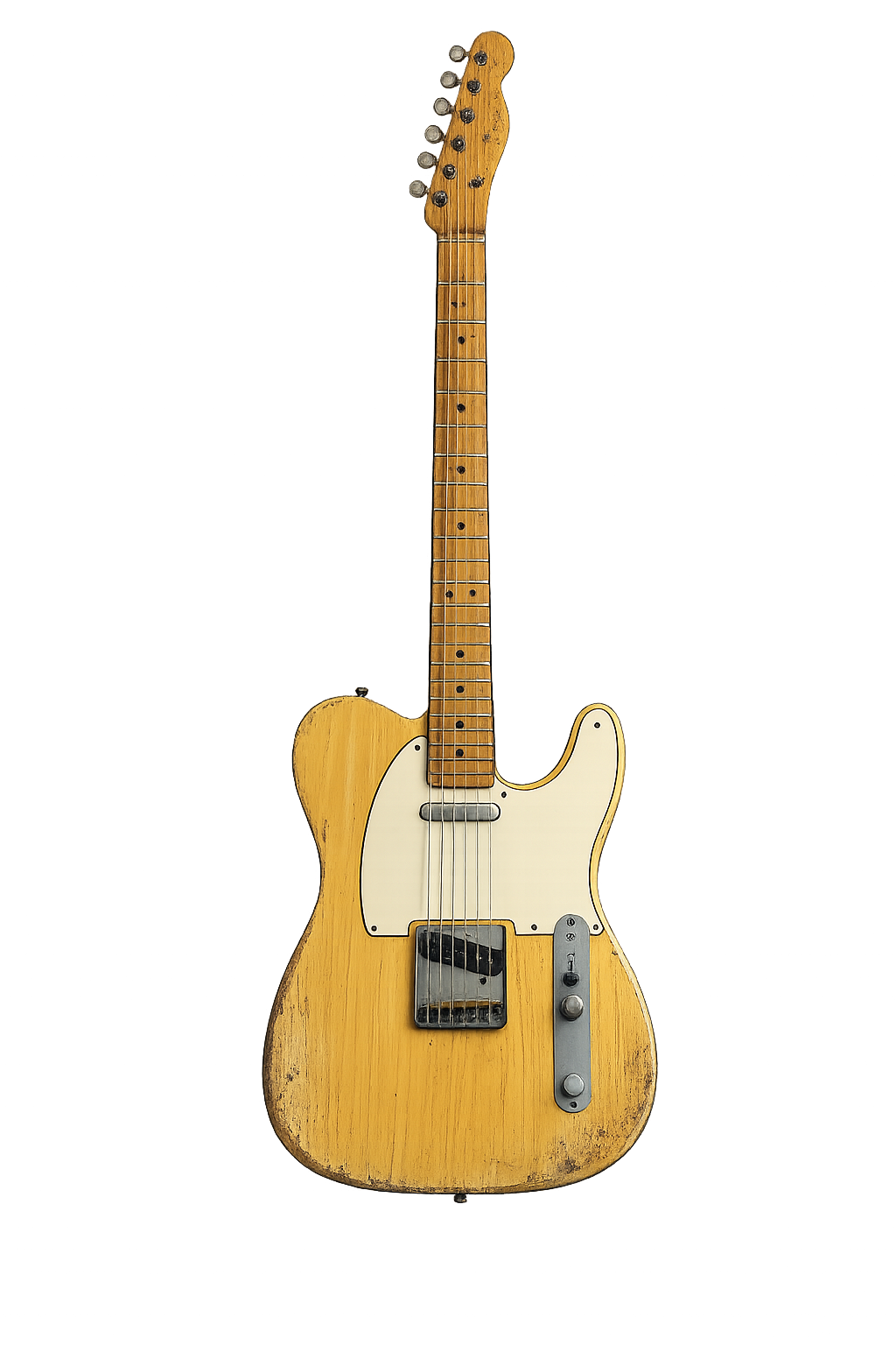 Image 1: 1956 blonde guitar front